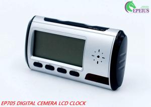 China Long Time Recording Alarm Clock Hidden Camera Wifi , 1080P Spy Clock Ip Camera wholesale