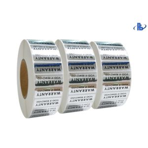 Tamper Proof VOID Security Labels Silver Label Tape Warranty Labels