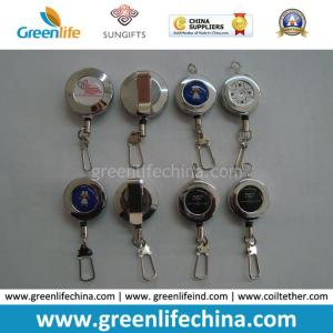 China Custom ID Retractable Metal Badge Reel W/Printing on sale
