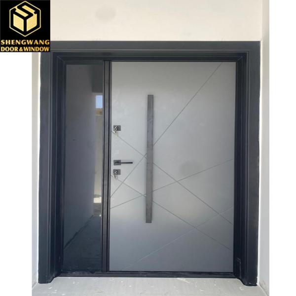 Quality Mortise Lock Glass Aluminium Hinged Door For Hotel Hinged Patio Doors for sale