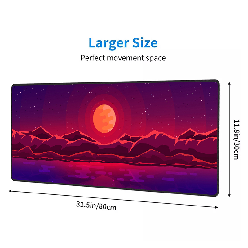 NO Wireless Charging XXL Large Gaming Mousepad with Personalised Sublimation Logo