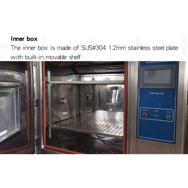 Temperature & Humidity Test Chamber with Color Touch Screen & Quiet Design 20%~98%RH
