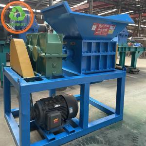 Powerful 7.5kW Dual Shaft Single Motor Shredder for Automatic Thickened Body Plate Scrap
