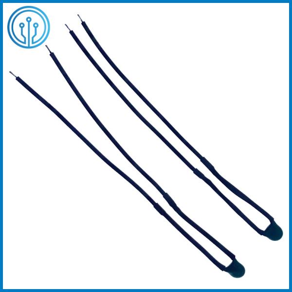Quality Radial Leaded Sensor Probe NTC Thermistor 10k ohm 4050 With Extension Cord UL1007 26AWG 90MM for sale