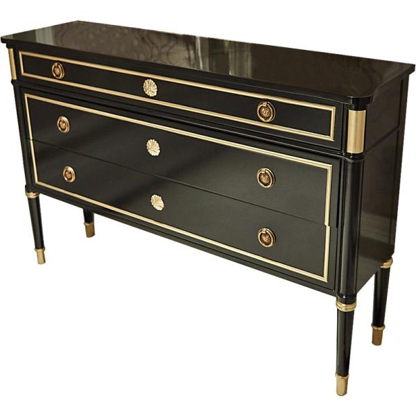 Quality 2018 new design luxurt ebony wood with gold accent 6 drawer dresser for hotel bedroom furniture,hospitality casegoods for sale
