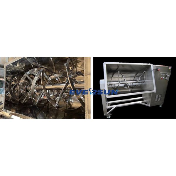 Customized Adjustable Industrial Ribbon Blender For Food Mixing