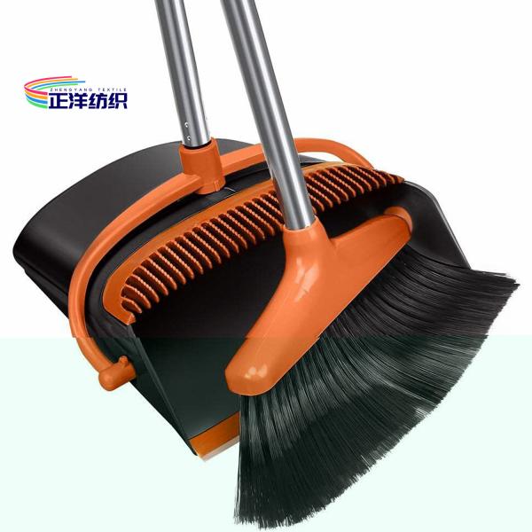 PVC 86cm Foldable Broom And Dustpan Combo Long Handle Standing Dustpan And Broom