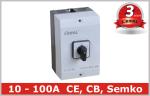 Manual Operated Generator Voltage 3 Pole Rotary Switch Selector ,12 Position