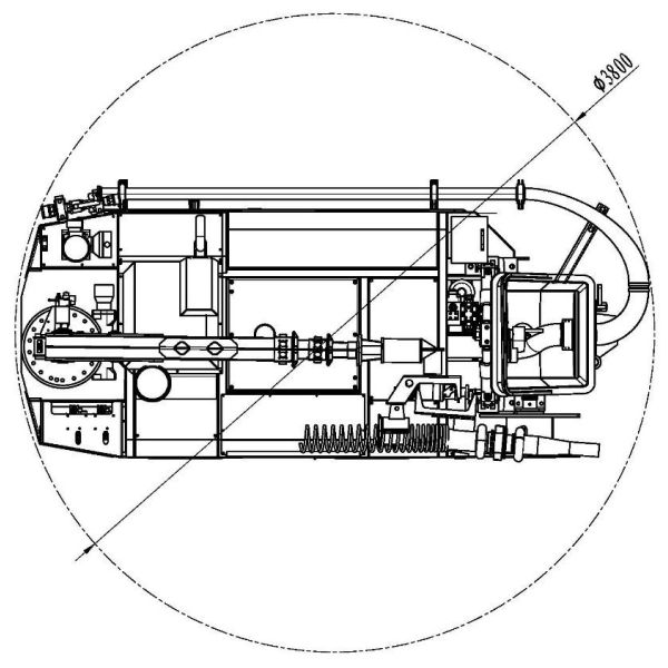 10 Cubic Meters/H Shotcrete Machine, Concrete Spraying Machine, Wet Concrete Spray Machine, Shotcrete Robot, Wet Mix Concrete Sprayer