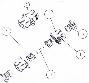Ceramic Ferrule Simplex SC UPC Multimode Fiber Coupler