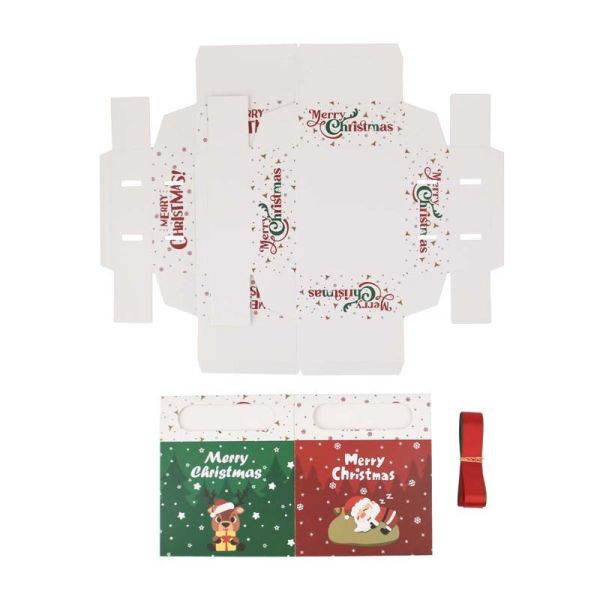Custom 2025 Merry Christmas Gift Box Personalized Holiday Packaging for Corporate Gifts Festive Decorations