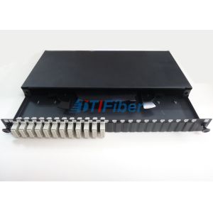 China 1U Height ODF Fiber Optic Patch Panel for SC Multimode FTTH Solution on sale