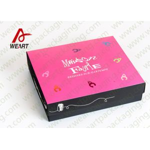 White Card Paper Presentation Boxes Folding Feature CMYK Printing Insert