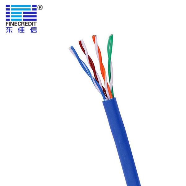 Quality CCA 24AWG Computer Lan Cable , 4 Pairs Ftp Cat5e Stranded Cable for sale