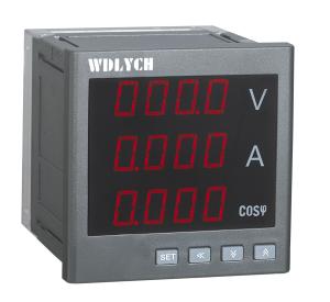Wd-3iuh Panel Power Meter , Led Digital Power Meter For Power Monitoring