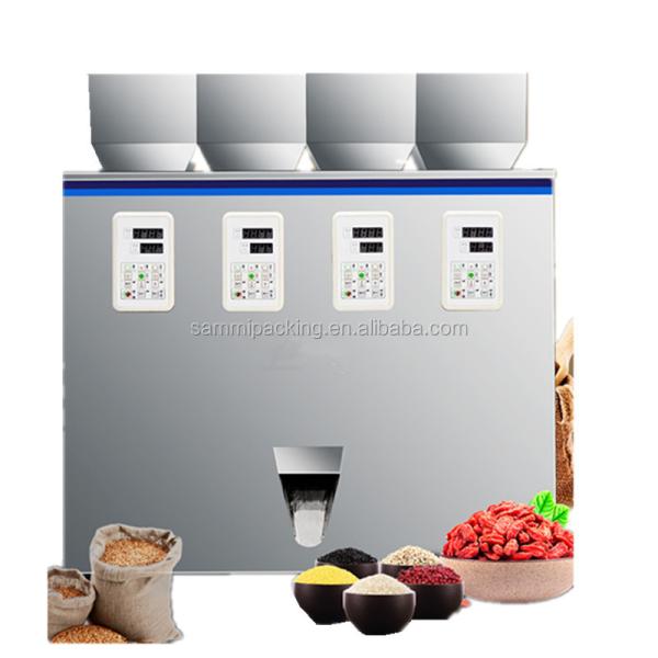 Quality Multifunction Tea Weighing Machine 4 Heads For Grain Mixed Nut for sale