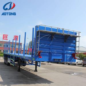 China 20FT / 40FT / 45FT Shipping Container Transport Flatbed Type Truck Trailers wholesale
