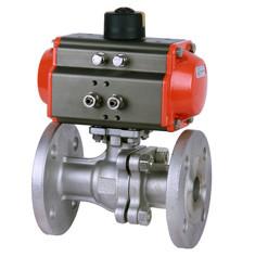 China Flange 8bar Pneumatic Ball Valve 4.0MPa RQ4P1FP16-Q With WCB Actautor wholesale