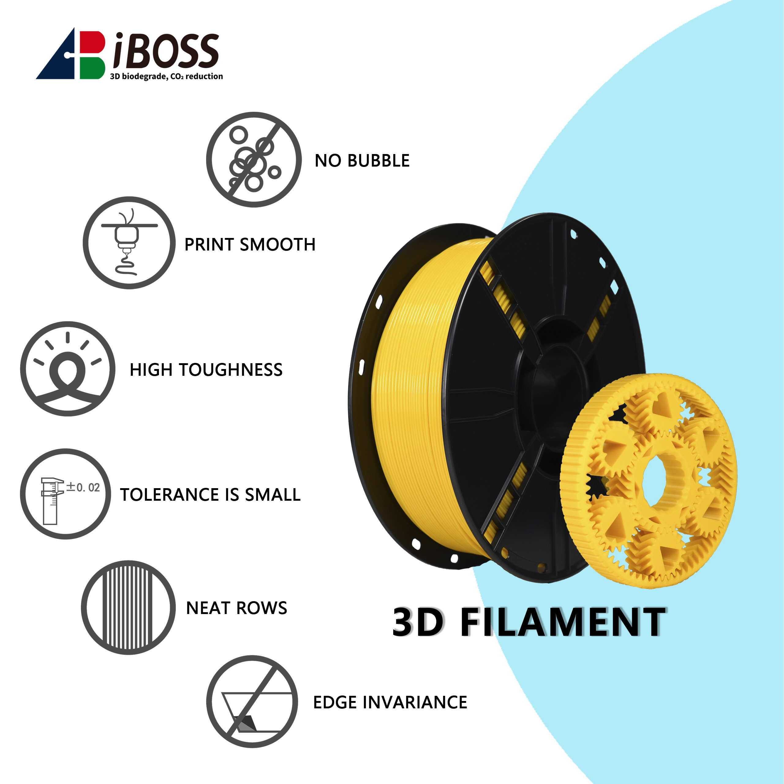 PLA Filament High Speed 3D Printing Filament 1.75mm 1kg Printing Consumable