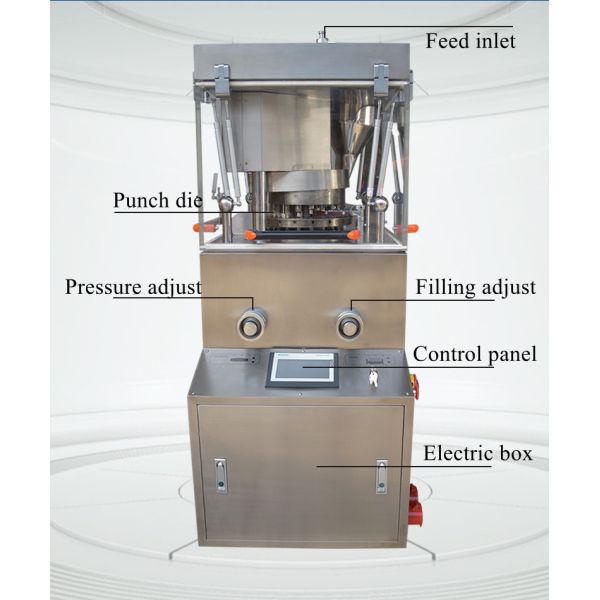 Powder Particle Ceramic Ball Shape Pill Tablet Press Machine 3KW ZPW-17D