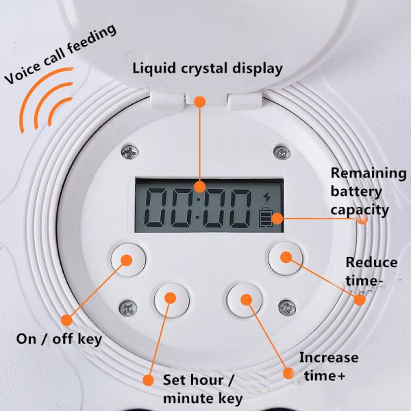 Electronic Timed Pet Feeder Water Food For Long Eared Dogs