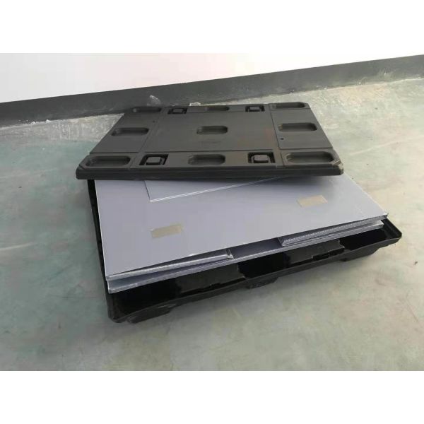 Collapsible Automotive Battery Plastic Pallet Box for Stackable Storage and Transport
