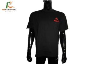 China Athletic Apparel Mens Gym T Shirts Summer , Crew Neck Shirt Screen Printing wholesale