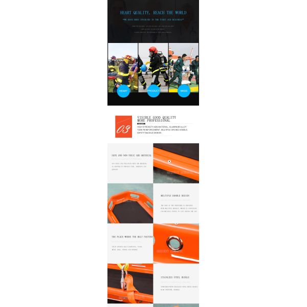 Helicopter Basket Rescue Stretcher Customized Folding Stokes Basket