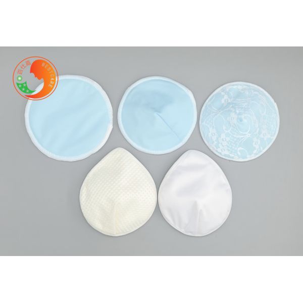 Silicone Dots Washable Breast Pads Bowl Shape Anti Slip Reusable Nursing Pads