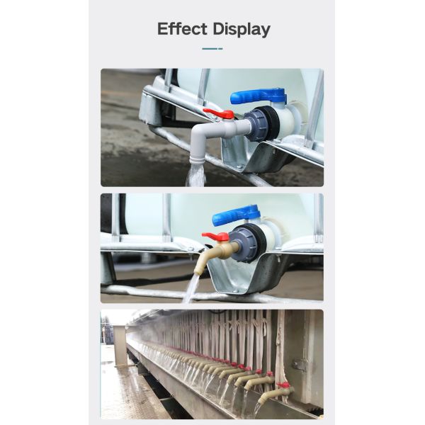 Easy-to- Farm Irrigation Plastic Valve for IBC Tank 1/2" 3/4" 1" Inch Manual Operation