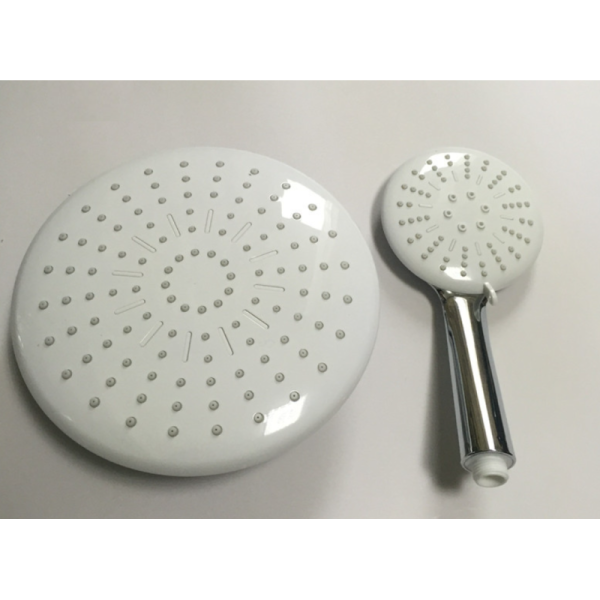 High quality chrome plating shower head hand shower top shower spray shower set three flows