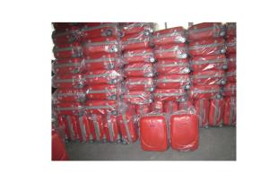 3 Piece 2 Wheel Trolley Luggage , Red Lightweight Suitcases On Wheels