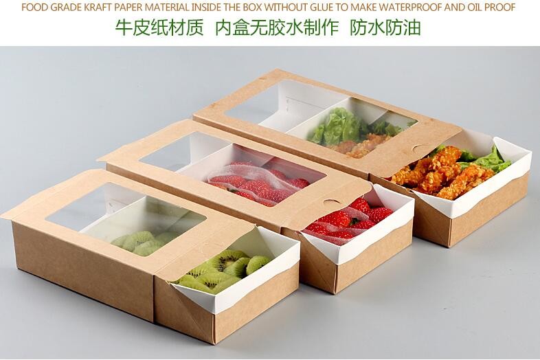 kraft paper sandwich box with window ,triangle sandwich box for packaging,Cardboard Box With Clear Window Burger Sandwic