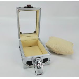 Aluminum Watch Display Case Small Watch Carry Case For One Watch
