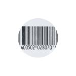 8.2MHz EAS RF Soft Security Tags Round Diameter 40mm With Bar Code