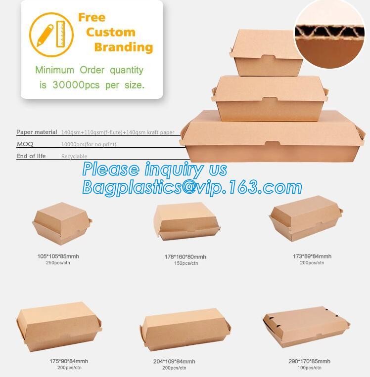 kraft paper sandwich box with window ,triangle sandwich box for packaging,Cardboard Box With Clear Window Burger Sandwic