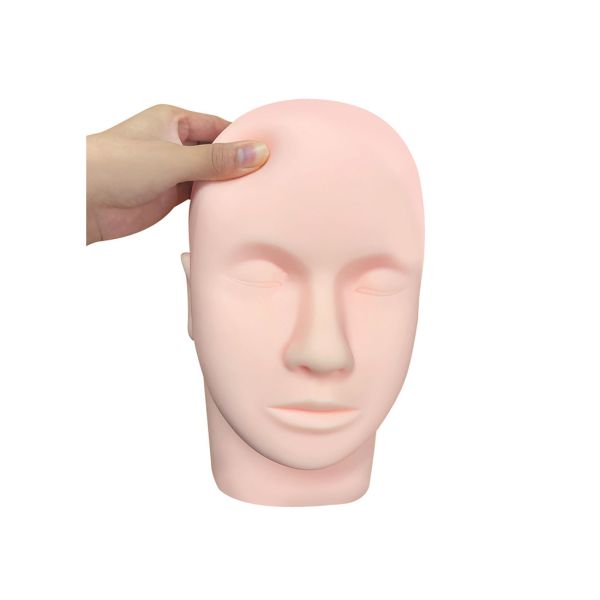 3D Permanent Makeup Practice Skin Silicone Mannequin Head Eyeliner Eyebrow Lips Permanent Makeup