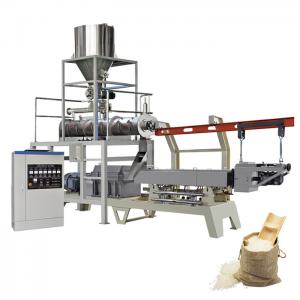 China 75kw Artificial Rice Processing Line 2ton/H Double Screw Extruder Machine wholesale