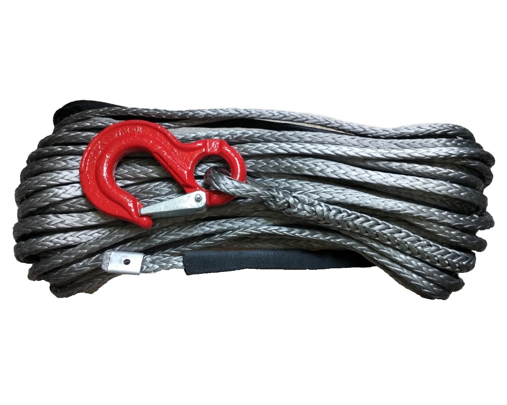 12mm 100m UHMWPE Synthetic Winch Rope for Heavy Duty and Industrial Applications