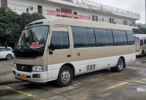 China Gasoline 23 Seater Coach Tour Bus Toyota Coaster 20 Seater wholesale