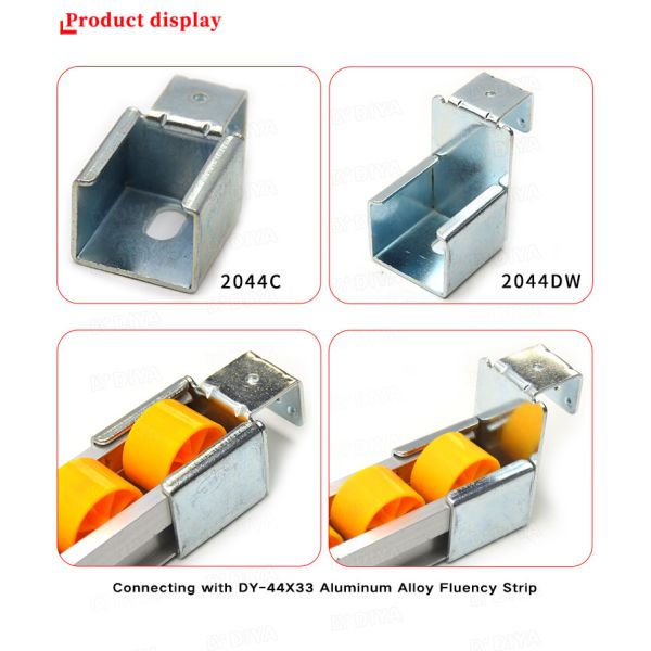 Zin Plating Metal Roller Track Hardware Mounting Bracket For Joint Pipe System
