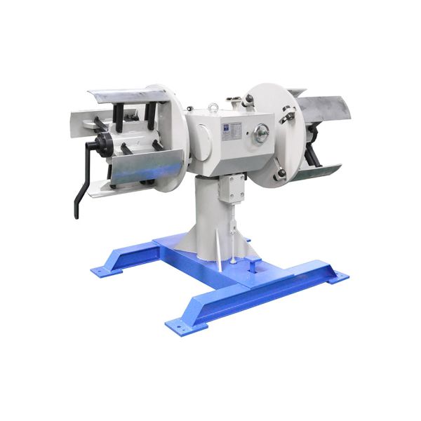 Steel Coil Decoiler Metal Sheet Double Head Material Rack for Stock Thickness 0-1.6mm