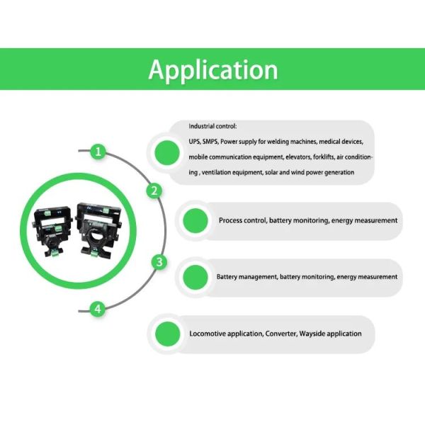 Acrel AHKC-EKAA Hall Effect Sensor DC0-500A Current Input DC4-20mA Output Open Core Acrel Dc Sensor With Power Supply