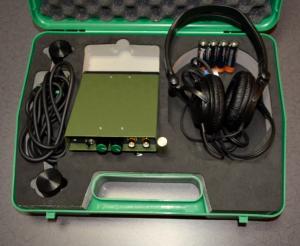 China Stereo Stethoscope Wall Listening Device With Two Sensors Thru Solid Structures wholesale