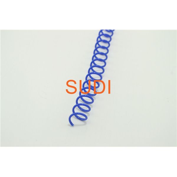 Blue Color PVC 2.79mm Plastic Spiral Binding Coils