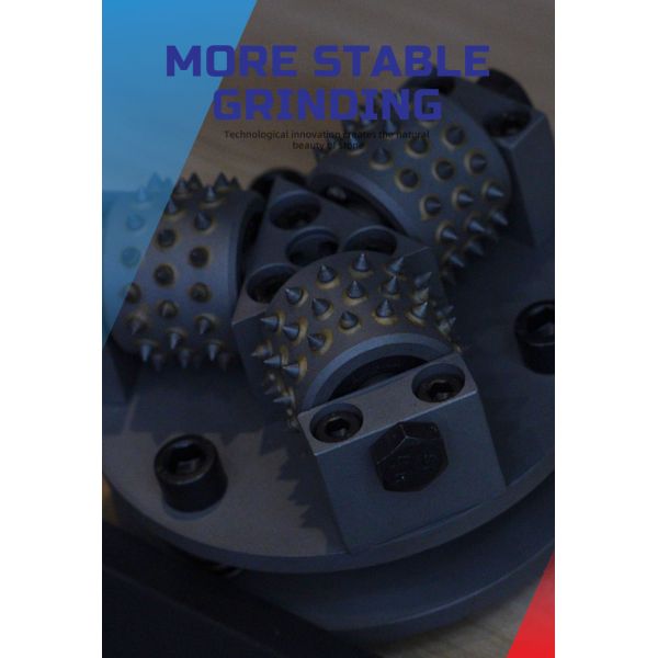 Diamond Bush Hammer Vaccum Brazed Grinding Wheel for Marble Granite Stone Grinding Tool