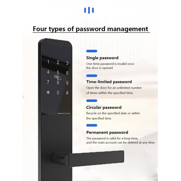 Digital Smart Door Lock Hotel RFID Card Password Door Lock System With TTlock