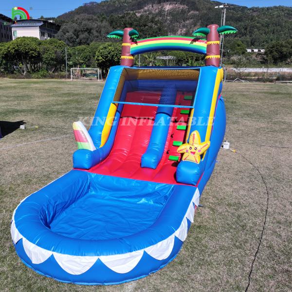 Quality Waterslide Commercial PVC Inflatable Water Slide For Kid Inflatable Slide With Pool Wet Dry Slide Adult for sale