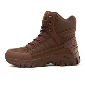 China Durable Outdoor Hiking Breathable Leather Botas Men Safety Camo Style Boots for Combat Training and Outdoor sports wholesale
