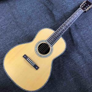 China Custom Grand Jimmie Rodgers 000-45s All Solid Wood Acoustic Guitar Ebony Fingerboard Abalone Binding Accept Customized wholesale